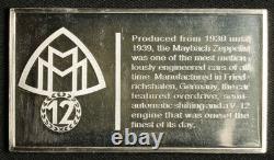 Franklin Mint 2.10ozt Sterling Silver 1936 Maybach Silver Bar Item#C10