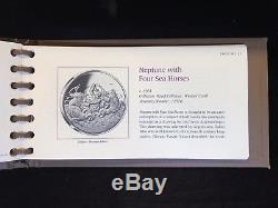 Franklin Mint 24 K Gold Electroplate On Sterling Silver Set Of 50 Coins