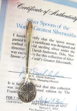 Franklin Mint 24 SILVER SPOONS of the WORLD'S GREATEST SILVERSMITHS Sterling