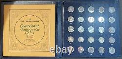 Franklin Mint 25-Coin Collection of Antique Car Coins Series 1. Sterling Silver