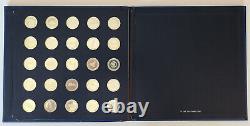 Franklin Mint 25-Coin Collection of Sterling Silver Antique Car Coins Series 1