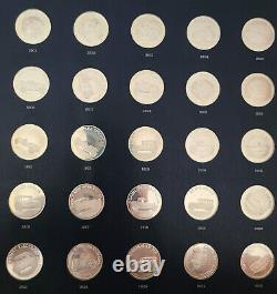 Franklin Mint 25-Coin Collection of Sterling Silver Antique Car Coins Series 1
