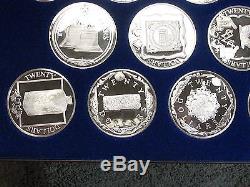 Franklin Mint 25 Coins Of The Caribbean-sterling Silver Set-outstanding