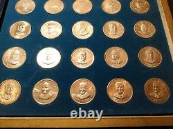 Franklin Mint 35 Silver Treasury of Presidential Commemorative Medals ASW 7.8 oz