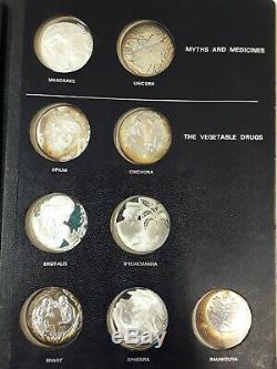Franklin Mint 36 Pc. Sterling Silver History of Drugs Coins