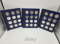 Franklin Mint (36) Sterling Silver Coin Medal Rounds Presidents Of Us Set