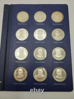 Franklin Mint (36) Sterling Silver Coin Medal Rounds Presidents Of Us Set