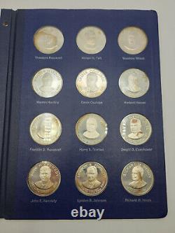 Franklin Mint (36) Sterling Silver Coin Medal Rounds Presidents Of Us Set