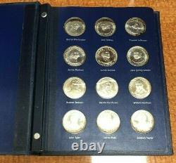 Franklin Mint 36 Sterling Silver Presidential Commemorative Medals