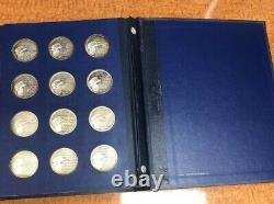 Franklin Mint 36 Sterling Silver Presidential Commemorative Medals