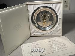 Franklin Mint 366g Easter Plate Resurrection Frudakis Sterling Silver Jesus Love
