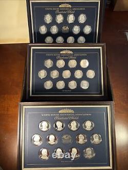 Franklin Mint 37 Presidential Sterling Silver White House Historical Proof Set