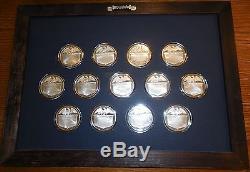 Franklin Mint 39 Presidential Sterling Silver White House Historical Proof Set