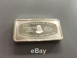 Franklin Mint 5 Christmas Art1000 Grains Solid Ss Bars1970,71,72,73 & 74
