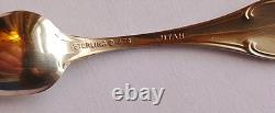 Franklin Mint 50 State Bird Sterling Silver Mini Spoons (8 oz) with wood case