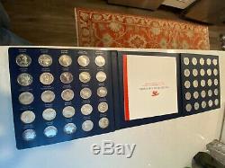 Franklin Mint 50 States Series. 925 Sterling Silver Coin Set14.7 gms each coin
