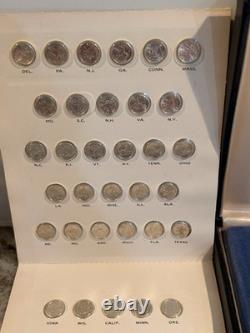 Franklin Mint 50 States of the Union First Edition Sterling Silver Mini-Coin Set