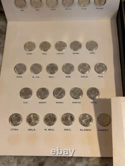 Franklin Mint 50 States of the Union First Edition Sterling Silver Mini-Coin Set