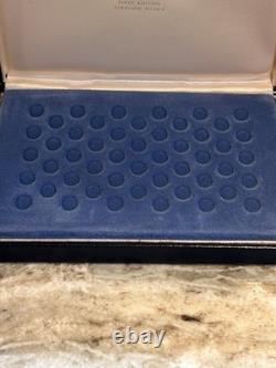 Franklin Mint 50 States of the Union First Edition Sterling Silver Mini-Coin Set