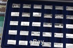 Franklin Mint 50 Trains. All Sterling Silver NICE ART WORK N C/MAS GIFT