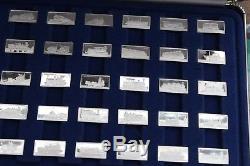 Franklin Mint 50 Trains. All Sterling Silver NICE ART WORK N C/MAS GIFT