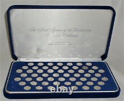Franklin Mint 56 Sterling Silver Declaration Of Independence Signers Mini-Coins