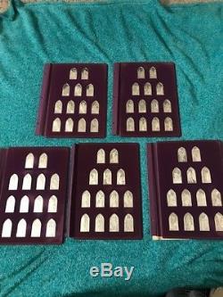 Franklin Mint 66 Sterling Silver Ingots-The Books Of The Bible-Protestant