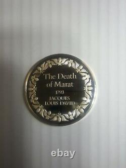 Franklin Mint 66g Sterling Greatest Masterpieces coin #13 THE DEATH OF MARAT