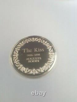 Franklin Mint 66g Sterling Silver Greatest Masterpieces #9 THE KISS