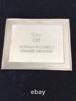 Franklin Mint. 925 At the Barber by Norman Rockwell's Fondest Memories 3.2 oz