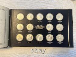 Franklin Mint. 925 Silver Medal Signers of the Declaration 56 Pc Complete Set