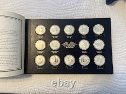 Franklin Mint. 925 Silver Medal Signers of the Declaration 56 Pc Complete Set