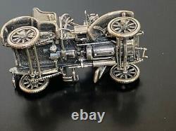 Franklin Mint 925 Sterling Silver 1905 Vauxhall Miniature Car 143 Scale