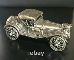 Franklin Mint 925 Sterling Silver 1911 Hispano-suiza Alfonso XIII Miniature Car