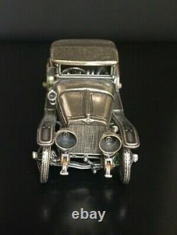 Franklin Mint 925 Sterling Silver 1911 Hispano-suiza Alfonso XIII Miniature Car