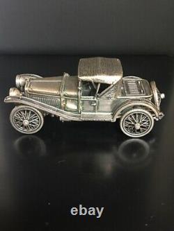 Franklin Mint 925 Sterling Silver 1911 Hispano-suiza Alfonso XIII Miniature Car