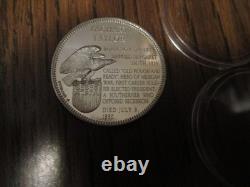 Franklin Mint. 925 Sterling Silver Medal 35 Grams Has Some Toning Zachary Taylor