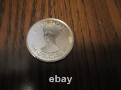 Franklin Mint. 925 Sterling Silver Medal 35 Grams Some Toning Sarah Jackson