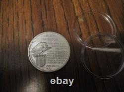Franklin Mint. 925 Sterling Silver Medal 35 Grams Thomas Jefferson