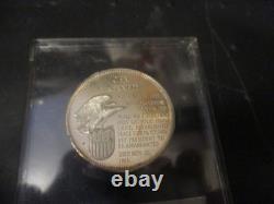 Franklin Mint. 925 Sterling Silver Proof John F Kennedy Sealed Some Toning 1967