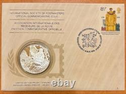 Franklin Mint 925 Sterling Silver Proof Medal Wales Eisteddfod 1976 FDC 20g