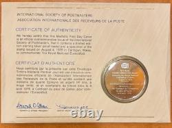 Franklin Mint 925 Sterling Silver Proof Medal Wales Eisteddfod 1976 FDC 20g