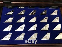 Franklin Mint Airlines of the World Tail Emblems in Sterling Silver