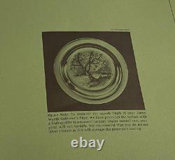 Franklin Mint Along The Brandywine #10051 Solid Sterling Silver 8 Plate 1972