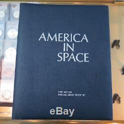Franklin Mint America in Space 1st Edition Sterling Silver 24-Coin Proof Set