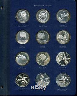 Franklin Mint America in Space 1st Edition Sterling Silver 24-Coin Proof Set (3)