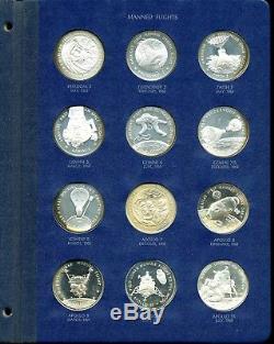Franklin Mint America in Space 1st Edition Sterling Silver 24-Coin Proof Set (3)