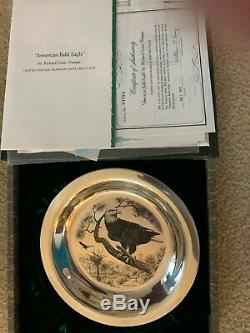 Franklin Mint American Eagle Limited Edition Sterling Silver Plate