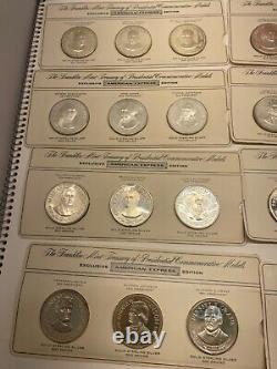 Franklin Mint American Express Presidential Commemorative Medals. 925 Silver