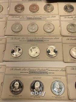 Franklin Mint American Express Presidential Commemorative Medals. 925 Silver